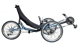 Enjoy Trading UG Liegerader Liegerad T3 AX für Erwachsene, mit Mesh-Sport-Sitz, 150 kg Tragfähigkeit, 24-Gang Schaltung, 20 Zoll Reifen, Trike / Tadpole / Dreirad / Fahrrad