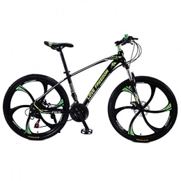 WSS Fahrräder 21-Fach 26-Zoll-Mountainbike-Fahrrad-Dual-Scheibenbremsen - Geeignet für Erwachsene-Studenten auf der Straße Mountainbikes Grün