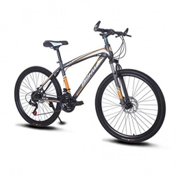 Bdclr Fahrräder 21 Geschwindigkeit 26 Zoll Doppelscheibenbremse Schultergabel aus Eisen Fahrrad mit Variabler Geschwindigkeit Adult Mountainbike, Orange
