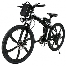 clisto  26" Zoll 27 KM / H Folding Macht Mountainbike 36 V Einstellbarer Sattel Elektrofahrrad Pedelec Fahrrad mit Lithium-Ionen-Akku (Schnelle Ladezeit von 4-6 Stunden)