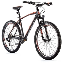 Leaderfox Fahrräder 26 Zoll Alu Mountainbike Leader Fox MXC Gent 8 Gang S-Ride schwarz orange Rh36cm
