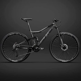  Fahrräder 26 Zoll Fahrrad Rahmen Full Federung Mountain Bike, Dual Shock Absorption Fahrrad Mechanical Disc Brakes Frame (Grau 30 Speeds)
