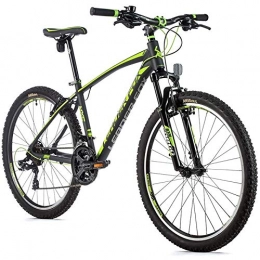 Leaderfox Fahrräder 26 Zoll Leader Fox MXC Fahrrad Mountain Bike 21 Gang Shimano Rh 41cm schwarz grün
