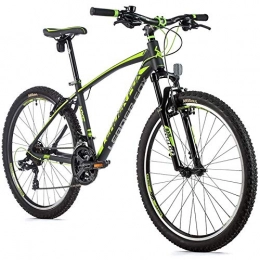 Leaderfox Fahrräder 26 Zoll Leader Fox MXC Fahrrad MTB 21 Gang Shimano Rahmenhöhe 36cm schwarz grün