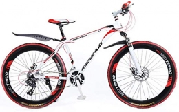 Wandbild Fahrräder 26 Zoll mit Variabler Geschwindigkeit Mountainbike Dual-Disc Brake Shock Absorptionmal Female Adult Aluminiumlegierung Off-Roadbicycle BMX Bike (Color : White, Size : 21 Speed)