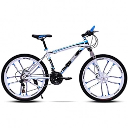 CDPC Fahrräder 26-Zoll-Mountainbike, 21 / 24-Gang mit Doppelscheibenbremsen, High-Carbon-Stahl-Mountainbike für Erwachsene, Hardtail-Bike mit verstellbarem Sitz (Color : C2, Speed ​​: 21speed)