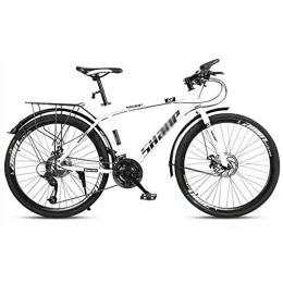 GAOTTINGSD Fahrräder 26 Zoll Mountainbike Mountainbike Erwachsene MTB Fahrrad-Straßen-Fahrräder Einstellbare Geschwindigkeit for Männer und Frauen 26in Räder Doppelscheibenbremse ( Color : White , Size : 30 speed )