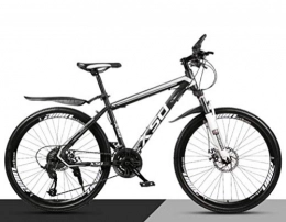 WJSW Fahrräder 26 Zoll Rad Mountainbike Für Erwachsene, Student Offroad City Stoßdämpfer Fahrrad (Farbe: Schwarz Weiß, Größe: 30 Geschwindigkeit)