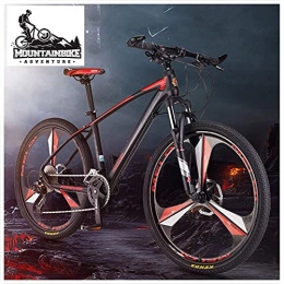 FHKBK Fahrräder 33 Speed ​​Mountainbikes mit Vorderradaufhängung für Männer / Frauen, Erwachsene Jungen / Mädchen Anti-Rutsch-Hardtail-Mountainbike, hydraulische Scheibenbremse und Verstellbarer S