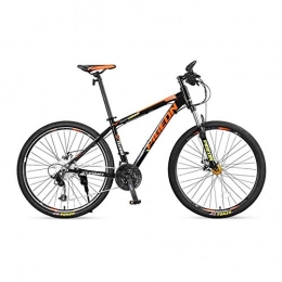 8haowenju Fahrräder 8haowenju Mountainbike, 27-Fach stodmpfendes Fahrrad, 27, 5-Zoll-Aluminium-Studentenfahrrad, Pendlerfahrrad fr Mnner und Frauen (Color : Black orange, Edition : 27 Speed)