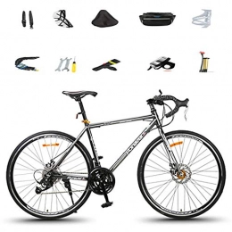 AI-QX Fahrräder AI-QX 26 Zoll Mountainbike, 27-Gang-Rennrennsport, Sportwagen für Männer und Frauen im Gelände - Ultraleicht Scheibenbremsen, Black