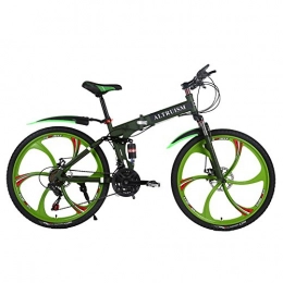 Altruism Fahrräder ALTRUISM 26-Zoll Mountainbike Für Männer Und Frauen Mit Vorderen Und Hinteren Scheibenbremse (Armeegrün)