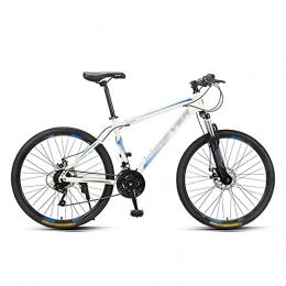 Aoyo Fahrräder Aoyo 24-Gang-Mountainbike 26-Zoll-Fahrrad, Variable Geschwindigkeit Off-Road-Racing-rennstrecke(Color:Einstiegsrahmen aus Aluminium weiß blau)