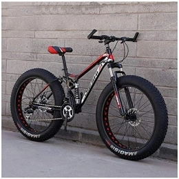 Aoyo Fahrräder Aoyo 26-Zoll-Fat Tire Hardtail Mountainbike, Doppelaufhebung Rahmen und Federgabel Gelände Mountainbike, 21.7 / 24 / 27 Geschwindigkeit, 26 Zoll 27 Geschwindigkeiten