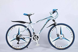 Asdf Fahrräder ASDF Mountainbike für Erwachsene - 26 Zoll 27-Gang-Mountainbike für Erwachsene, Leichte Aluminiumlegierung, Vollrahmen, Vorderradaufhängung, Herrenfahrrad, Scheibenbremse (Color : Blue, Size : A)
