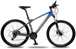 AYDQC Mountainbike AYDQC Rennklasse Erwachsene Mountainbike, Kohlefaseröl Scheibenbremse Fahrrad, 26 Zoll -27 Geschwindigkeit, schneller und mehr arbeitsrettendes Reiten 7-10, gelb fengong (Color : Blue)
