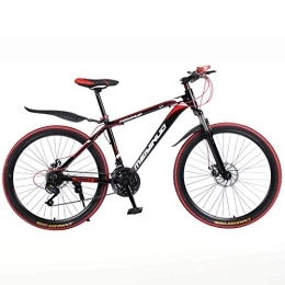 AZYQ Fahrräder AZYQ 26In 24-Gang-Mountainbike für Erwachsene, Leichtmetall-Vollrahmen aus Aluminiumlegierung, Herrenrad mit Vorderradfederung, Scheibenbremse, Schwarz 1
