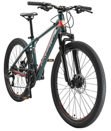 BIKESTAR Mountainbike BIKESTAR Hardtail Aluminium Mountainbike Shimano 21 Gang Schaltung, Scheibenbremse 26 Zoll Reifen | 16 Zoll Rahmen Alu MTB | Grün