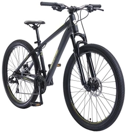 BIKESTAR Mountainbike BIKESTAR Hardtail Aluminium Mountainbike Shimano 21 Gang Schaltung, Scheibenbremse 27.5 Zoll Reifen | 16 Zoll Rahmen Alu MTB | Schwarz Gelb