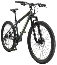 BIKESTAR Fahrräder BIKESTAR Hardtail Mountainbike Shimano 21 Gang Schaltung, Scheibenbremse 27.5 Zoll Reifen | 17 Zoll Rahmen MTB | Schwarz