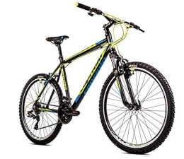 breluxx Fahrräder breluxx® 26 Zoll Herren Mountainbike FS, Aluminium Monitor Man, schwarz grün, 21 Gang Shimano - Made in EU