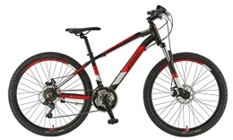 breluxx Fahrräder breluxx® 26 Zoll Mountainbike ALU 6061, FS Alaska Sport D2, Scheibenbremsen - schwarz rot, 21 Gang Shimano