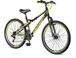 breluxx Fahrräder breluxx 26 Zoll Mountainbike Hardtail Venera Sport Vortex Yellow 18 Gang Shimano, Scheibenbremse Frontfederung MTB, inkl. Schutzbleche + Reflektoren, Modell 2019