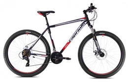 breluxx Fahrräder breluxx® 29 Zoll Mountainbike D2 Hardtail FS Oxygen Sport, 21 Gang Shimano, schwarz-rot, Mattlackierung