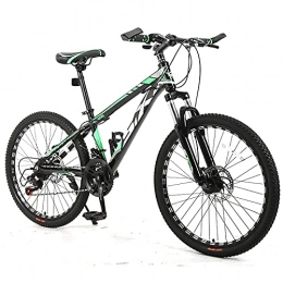 BVDOYFYJ Fahrräder BVDOYFYJ ​Herren-Mountainbike, Aluminiumrahmen, 21-Gang-All-Terrain-Mountainbike, 24 Zoll Laufräder, für Jugendliche und Erwachsene, grün