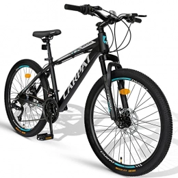 CARPAT SPORT Fahrräder Carpat Sport 24 Zoll Aluminium Mountainbike Shimano 21 Gang-Schaltung, Doppelscheibenbremsen, geeignet für Erwachsene, Alu MTB- Grau