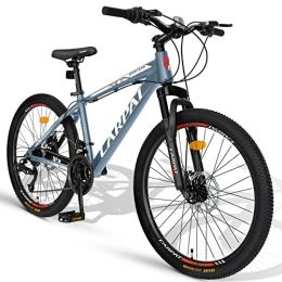 CARPAT SPORT Fahrräder Carpat Sport 26 Zoll Aluminium Mountainbike Shimano 21 Gang-Schaltung, Doppelscheibenbremsen, geeignet für Erwachsene, Alu MTB- Blau