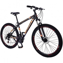 CDPC Fahrräder CDPC Mountainbike 21-Gang-29-Zoll-Mountainbike mit Aluminiumrahmen, Reduzierung der Schul- und Arbeitszeit (Farbe : Orange)