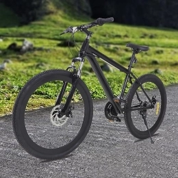CHIMHOON 26" Schwarzes Mountainbike MTB Aluminium und Kohlenstoffstahl 21 Gang Schaltung Erwachsenen-Fahrrad für Jungen, Mädchen, Damen & Herren (165-185 cm)