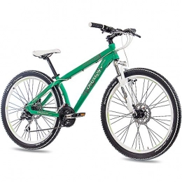 CHRISSON Fahrräder CHRISSON 26" Zoll ALU MTB Mountain Dirt Bike Fahrrad RUBBY Unisex mit 24G Shimano 2xDISK grün matt