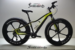Cicli Ferrareis Fahrräder Cicli Ferrareis Fat Bike 26 in carbonio nera Giallo personalizzabile