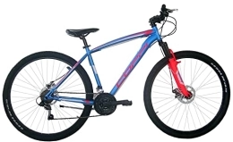 COPPI Fahrräder Coppi 29 Zoll MTB Reaction Scheibenbremsen 21 Gänge Blau-Rot 43 cm Rahmengröße