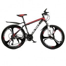 Mountain Bike Fahrräder Cross-Country-Bikes mit Dreistift-Reifen und Mountainbikes (24 / 26 Zoll 21 / 24 / 27-Gang weiß und blau; schwarz-weiß; schwarz-rot; schwarz-blau) 130 * 20 * 74cm