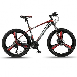 CuiCui Fahrräder CuiCui Fahrrad Mountainbike 30-Gang 27, 5 Zoll Aluminiumlegierung Rennräder 3 Schneidräder Fahrräder Doppelscheibenbremsen, Rot