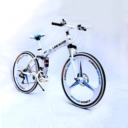 Dapang Fahrräder Dapang Foiding Mountainbike mit mittelgroem Stahlrahmen und 26-Zoll-Rdern mit mechanischen Scheibenbremsen, 27-Gang-Shimano-Antriebsstrang in Mehreren Farben, White, 27speed