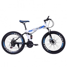 Dapang Fahrräder Dapang Mountainbike, 26-Zoll-Faltrad mit stabilem 6-Speichen-Stahlrad, Premium-Vollfederung und Shimano 24-Gang-Getriebe, 1, 26