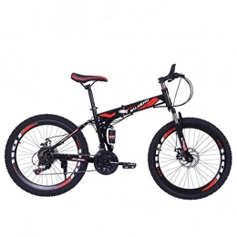 Dapang Fahrräder Dapang Mountainbike, 26-Zoll-Faltrad mit stabilem 6-Speichen-Stahlrad, Premium-Vollfederung und Shimano 24-Gang-Getriebe, 11, 26