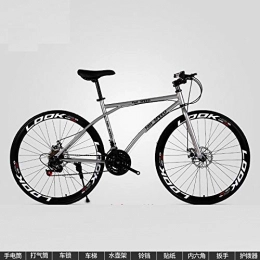 DASLING Mountainbike DASLING 7-Gang-Fahrrad, Straße, Doppelscheibenbremse, Rennwagen, Silber schwarz