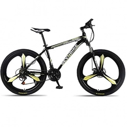 DGAGD Fahrräder DGAGD 24-Zoll-Mountainbike aus Aluminiumlegierung mit dreirädriger Geschwindigkeit-Schwarz und Gelb_21 Geschwindigkeit