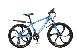 DGAGD Fahrräder DGAGD 24-Zoll-Mountainbike-Fahrrad männlich und weiblich Erwachsene Variable Geschwindigkeit Sechsrad stoßdämpfendes Fahrrad-Blau_21 Geschwindigkeit