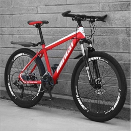 DGAGD Fahrräder DGAGD 24-Zoll-Mountainbike mit Variabler Geschwindigkeit, stoßdämpfendes Fahrrad, leichtes Straßenrennen, 40 Schneidräder-rot_27 Geschwindigkeit