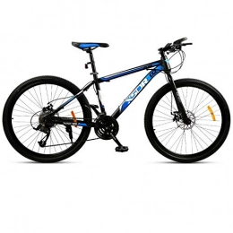 DGAGD Fahrräder DGAGD Snowbike großer Reifen 4.0 dick und breit 24 Zoll Scheibenbremse Mountainbike Speichenrad-Schwarz Blau_21 Geschwindigkeit