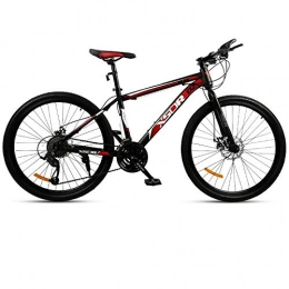 DGAGD Fahrräder DGAGD Snowbike großer Reifen 4.0 dick und breit 24 Zoll Scheibenbremse Mountainbike Speichenrad-Schwarz Rot_27 Geschwindigkeit