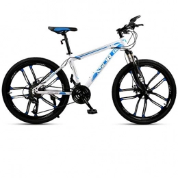 DGAGD Fahrräder DGAGD Snowbike großer Reifen 4.0 dick und breit 24 Zoll Scheibenbremse Mountainbike zehn Schneidräder-weiß Blau_21 Geschwindigkeit