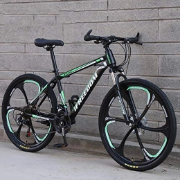 Domrx Fahrräder Domrx Mountainbike Stoßdämpfung Variable Geschwindigkeit Männer und Frauen Single fünfzehn hochwertige Variable Geschwindigkeit Auto-Black Green_26_30