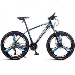 Dsrgwe Mountainbike Dsrgwe Mountainbike, 26" Mountain Bikes, Leichtes Aluminium Rahmen for Fahrräder, Doppelscheibenbremse und Locking Vorderradfederung, 27 Geschwindigkeit (Color : Black+Blue)